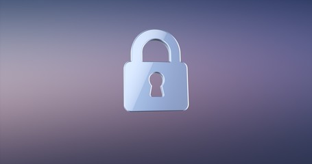Lock Silver 3d Icon