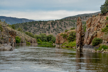 Fototapeta na wymiar Colorado river headwaters scenic view Radium, Grand County, Colorado, USA