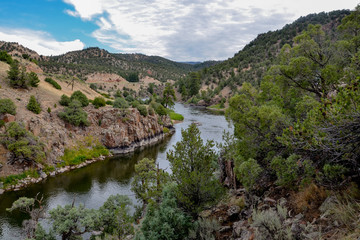 Obraz na płótnie Canvas Colorado river headwaters scenic view Radium, Grand County, Colorado, USA