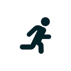 Running man. Icon Vector