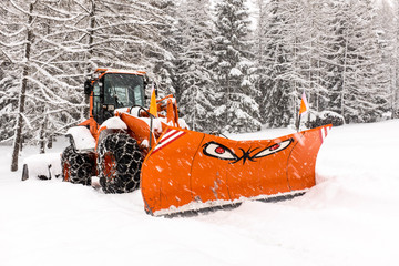 Lustiger Schneepflug