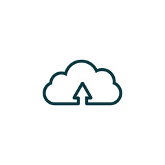 cloud icon, vector illustration