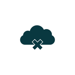 cloud icon, vector illustration