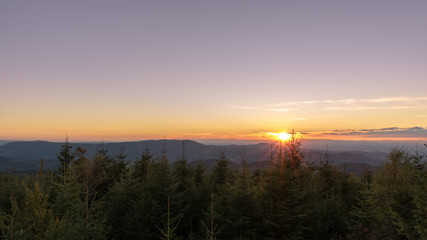 Sonnenuntergang im Schwarzwald