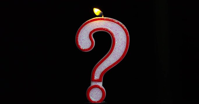 candle in the question mark shape and is blown off.The question mark means the uncertainties of life the doubts and questions about the age,the examinations of conscience and choices in family at work
