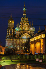 Obraz premium The Church of the Savior on Spilled Blood, Saint Petersburg