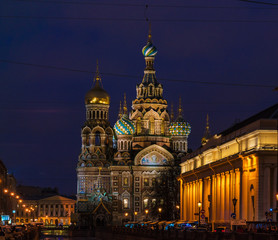 Fototapeta na wymiar The Church of the Savior on Spilled Blood, Saint Petersburg