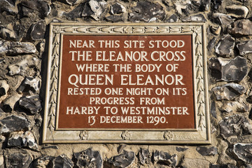 The Eleanor Cross Plaque in St. Albans