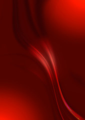 Red illuminated background with  falling sparkling  red waves 


