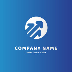 Logo design arrow vector template
