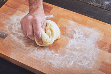 Making handmade pasta
