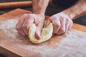 Making handmade pasta