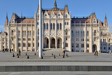Fototapeta premium Hungarian Parliament, Budapest, Hungary