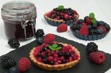 Obst auf Mürbeteig mit Springform