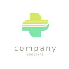 Fototapeta premium Logo design abstract medical vector template