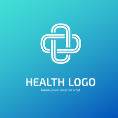 Logo design abstract medical vector template