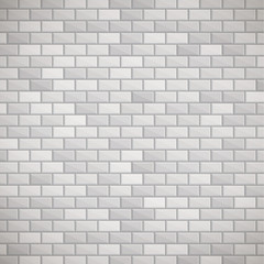 Gray brick wall.