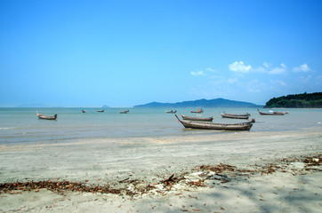 fishing traditional boats in Thailand