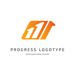 Logo abstract design arrow vector template