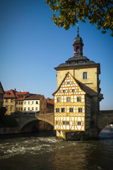 Fototapeta premium Altes Rathaus, Bamberg, Bayern