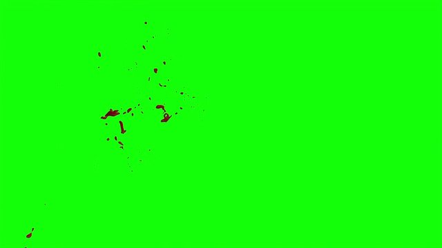 Hd Blood Burst Slow Motion (Green Screen) 185