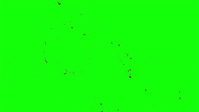 Hd Blood Burst Slow Motion (Green Screen) 186