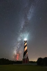 Fotobehang Cape Hatteras Under The Milky Way Galaxy  © Michael