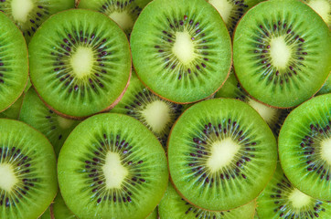 kiwi green slices background