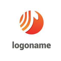 Logo abstract design arrow vector template