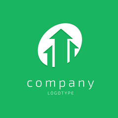 Logo abstract design arrow vector template