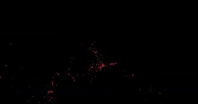 4k Blood Burst Slow Motion (With Alpha) 193