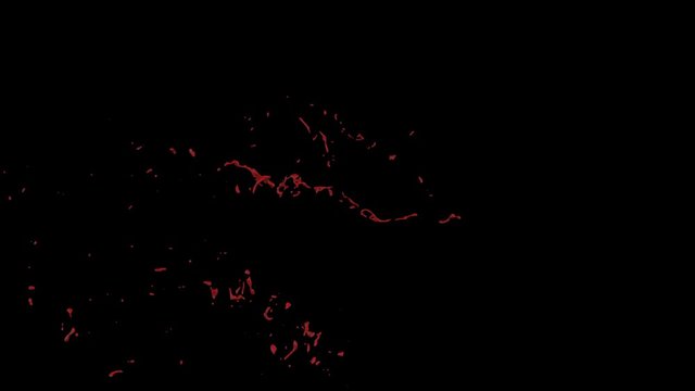 Hd Blood Burst Slow Motion (With Alpha) 32