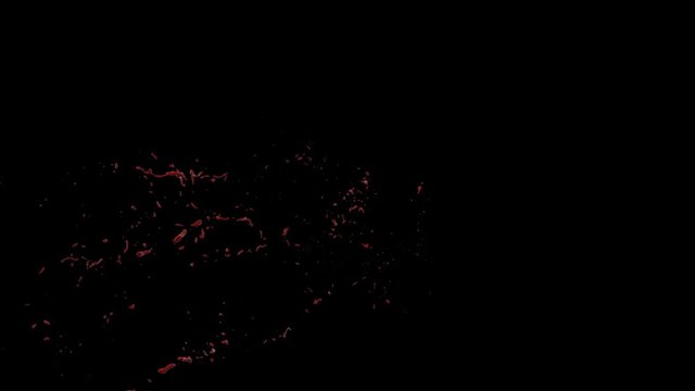 Hd Blood Burst Slow Motion (With Alpha) 147