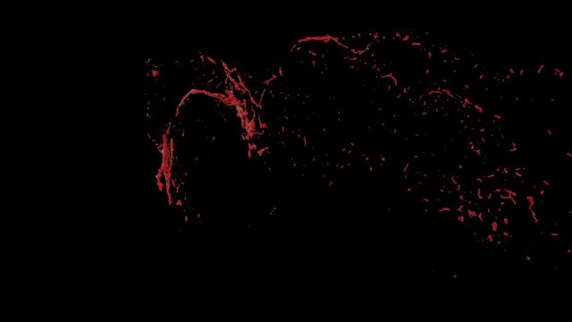 Hd Blood Burst Slow Motion (With Alpha) 142