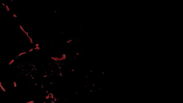 Hd Blood Burst Slow Motion (With Alpha) 182