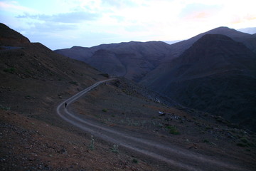 Dirt road in mountains