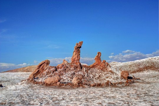 Chile San Pedro De Atacama Valle De La Luna Three Sistery Moon Valley Salt Desert