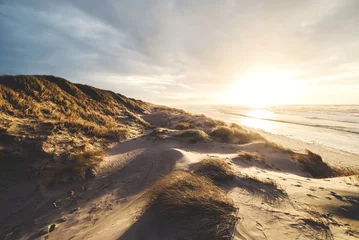 Fototapeten Sonnenuntergang an der dänischen Nordseeküste © Florian Kunde