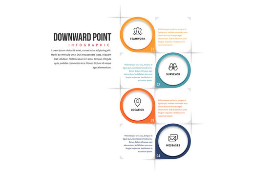 Downward Point Infographic
