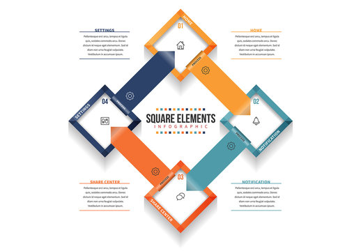 Linked Square Infographic