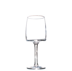 Empty wine glass. isolated on a white background