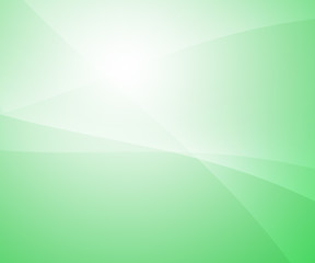 Abstract background with curves on green