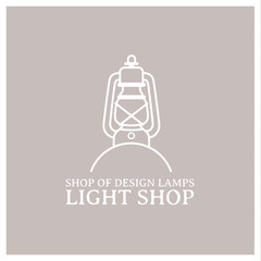 logo pour une boutique de luminaire, designer de lapes où décorateur intérieur