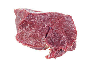 Raw Steak isolated on white background