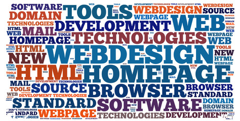 Webdesign word cloud