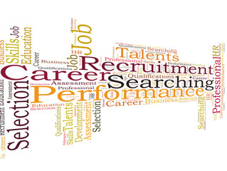 Recruitment word cloud