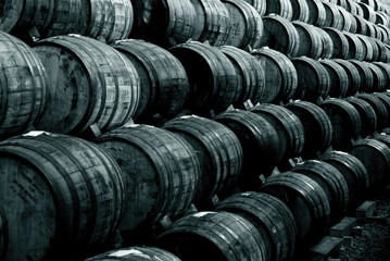 Wine barrels