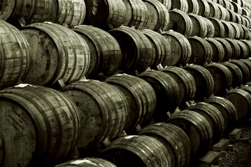 Wine barrels