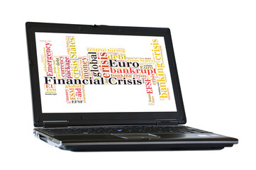 Financial crisis word cloud