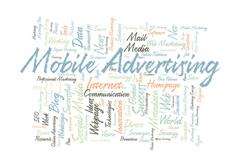 Mobile Advertising word cloud